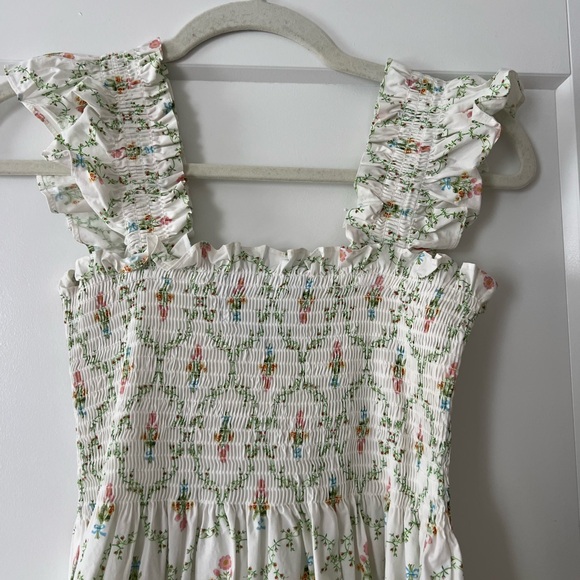 Hill House Ellie Nap Dress Pastel Trellis - Picture 3 of 5
